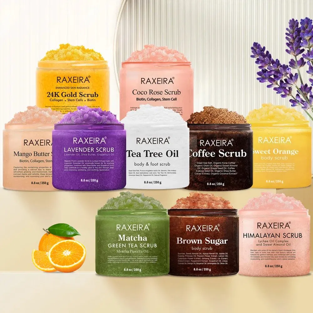 Private Label Anti Cellulosic Skin Exfoliating Care Combination Body Scrub