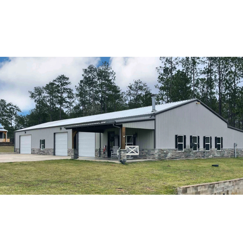 Hotel Home Construction Prefab Steel House Design with Singe Layer
