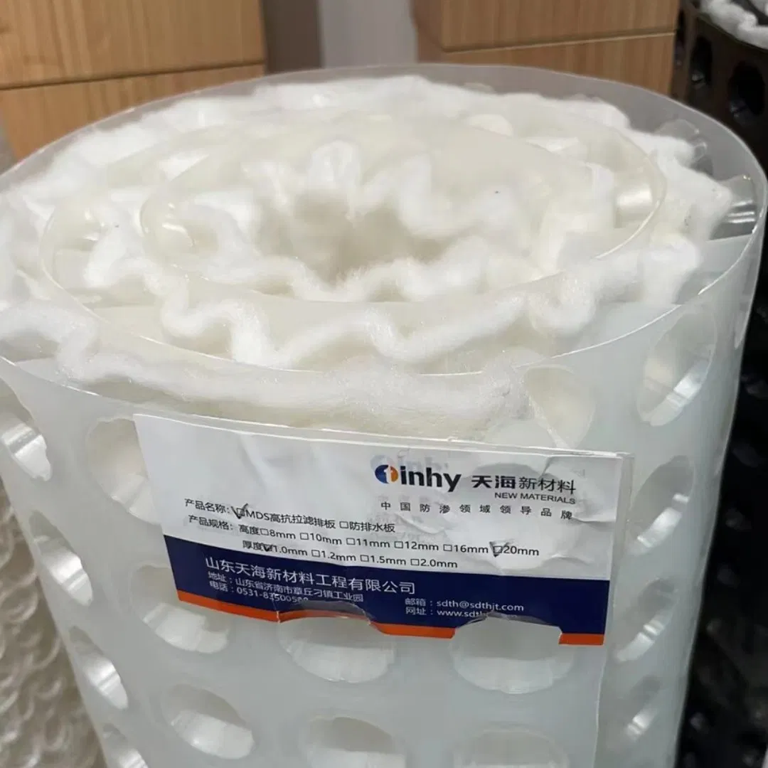 8mm Dimple Height Drainboard 1.0 10mm HDPE Dimple Drainage Board