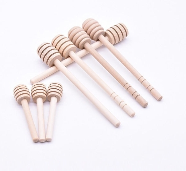Wooden Honey Dippers Sticks Camping Classic Wooden Spoon for Honey Perfect Handmade