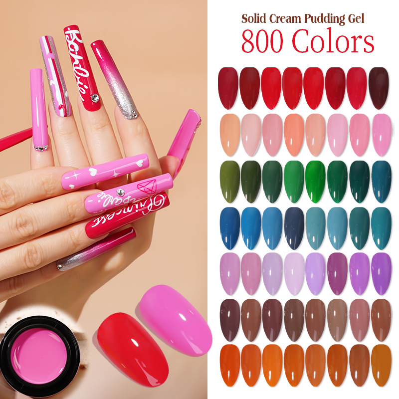 R S Nail 800 Colors Private Label Painting Nail Solid Gel Polish Solid Pudding Gel Polish