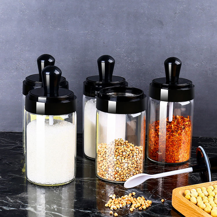 Factory Produced Wholesale Glass Storage Spice Seasoning Bottle Jar Container Jar