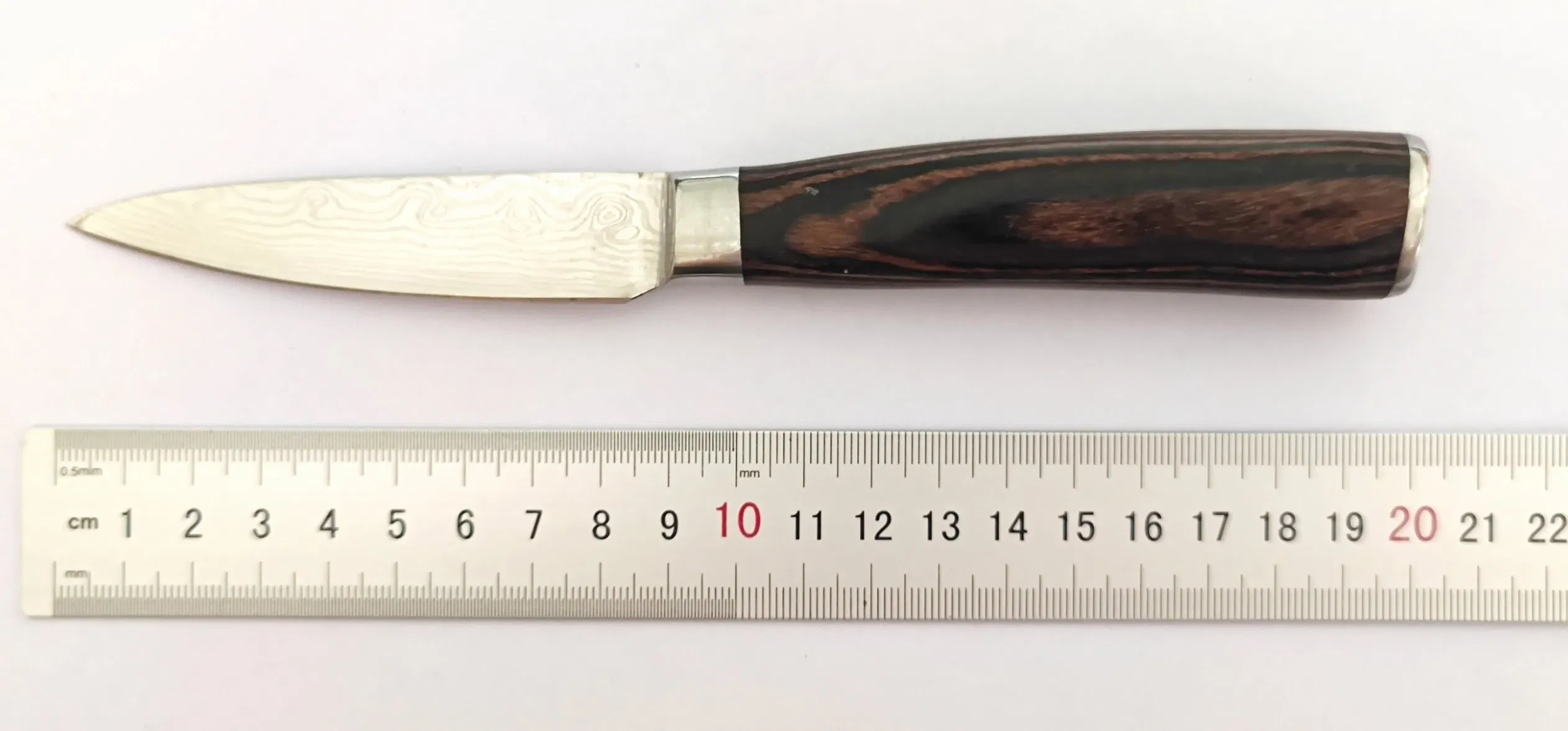 Кухонный нож для фруктов Дамаск, стальное лезвие