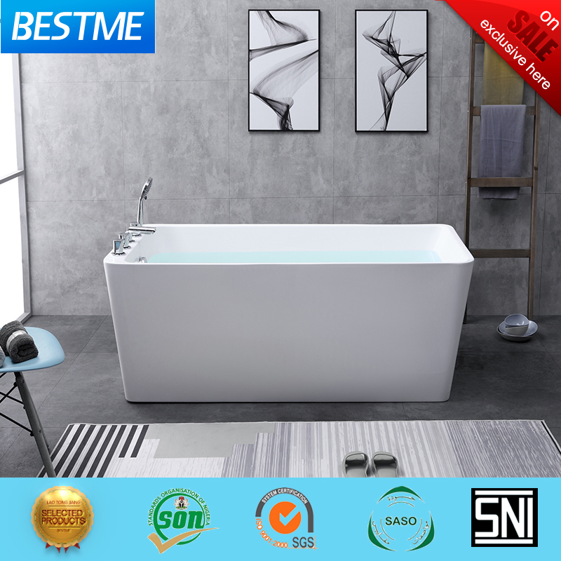 Акриловая ванна BESTME белая, европейский стиль (BT-Y2507)