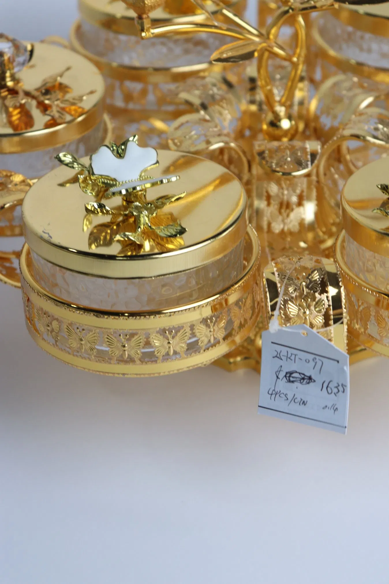 Customized Luxury Home Decor Collection with Glass Jars and Candy Bowl