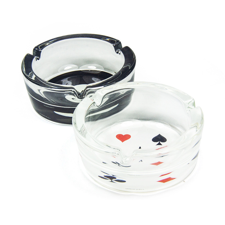 Hot Sale Glass Ashtray 100mm Round Home Ashtray Smoking Accessories Wholesale Price