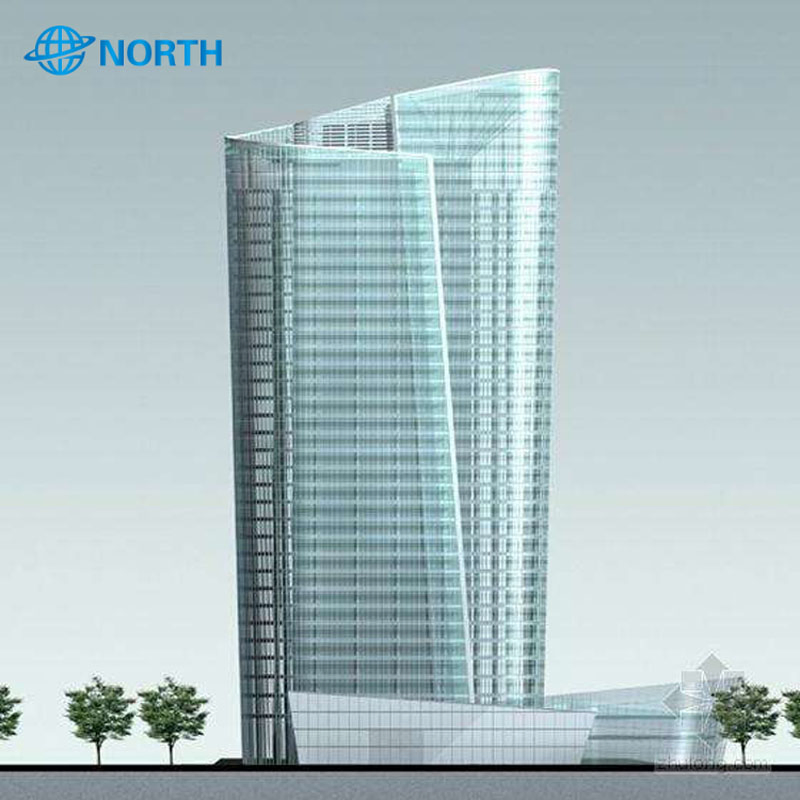 Colored Building Glass Wall Cladding