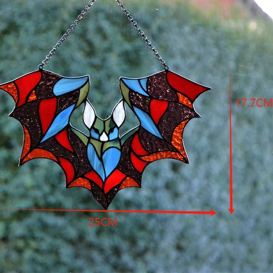 Acrylic Glass Art Wall Decor Halloween Bats Bl28422