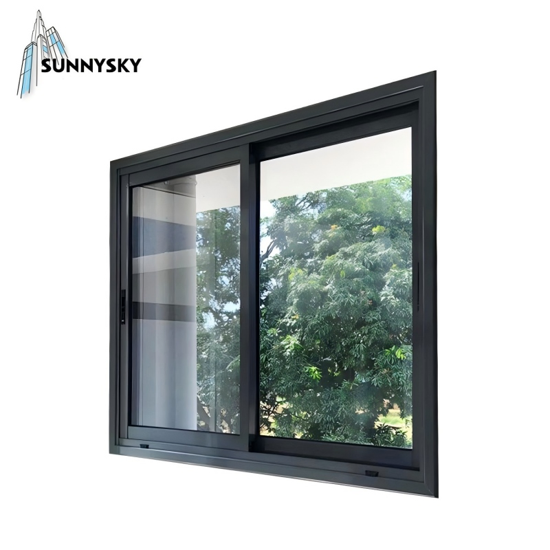 High Quality Thermal Break Aluminum Triple Glazed Glass Big 3 by 4 Slide Windows in Jamaica Sliding Windows