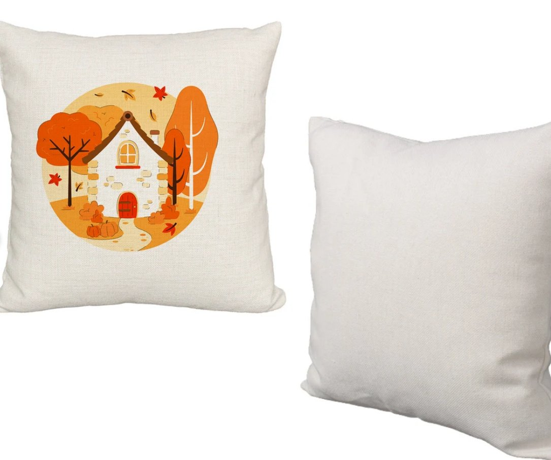 16in Sublimation Blank Pillowcases Linen Solid Color Sublimation Cushion Covers