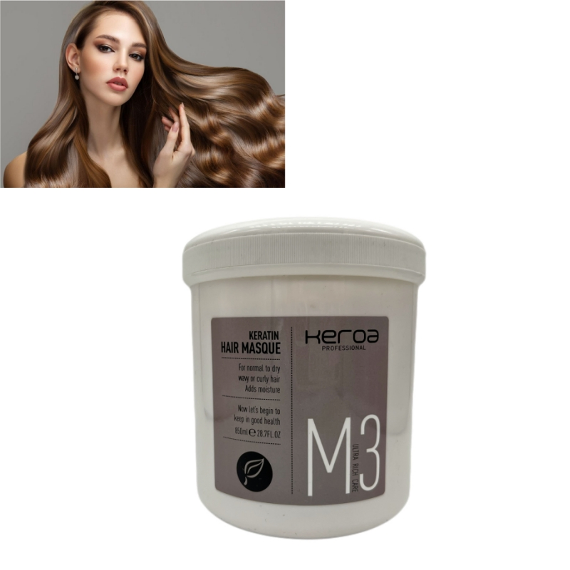 Keratin Hair Masque for Dry Damaged Hair Deep Repair Nourishment