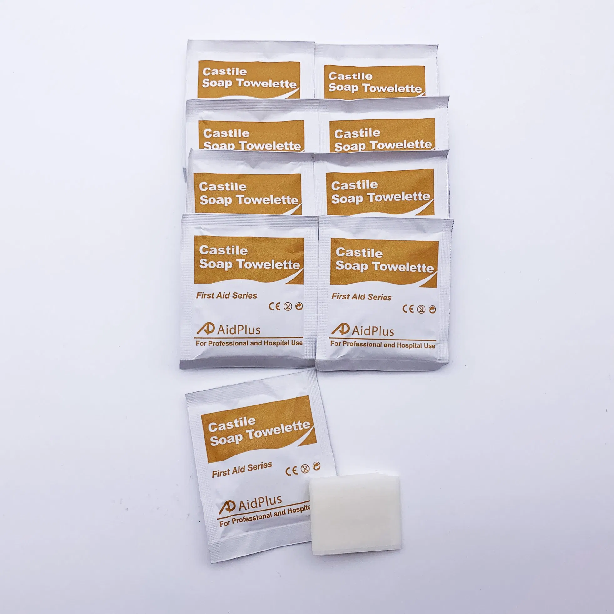 Custom Waterproof Lens Cleaning Castile Soap Antiseptic Prep Wet Wipes