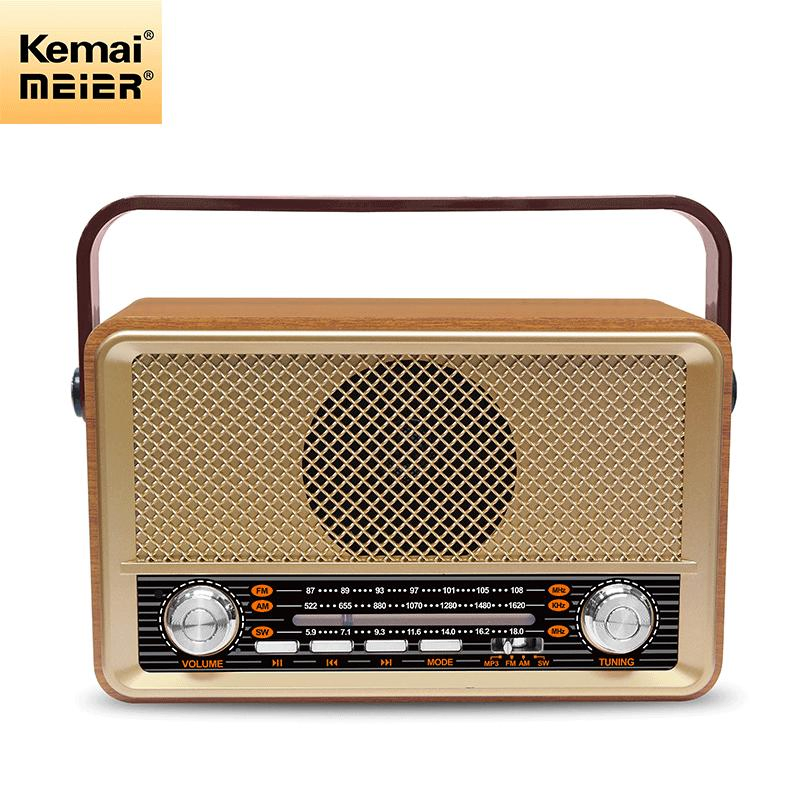 Good Selling High Sensitivity Wooden Radios Retro Portable Home Radio