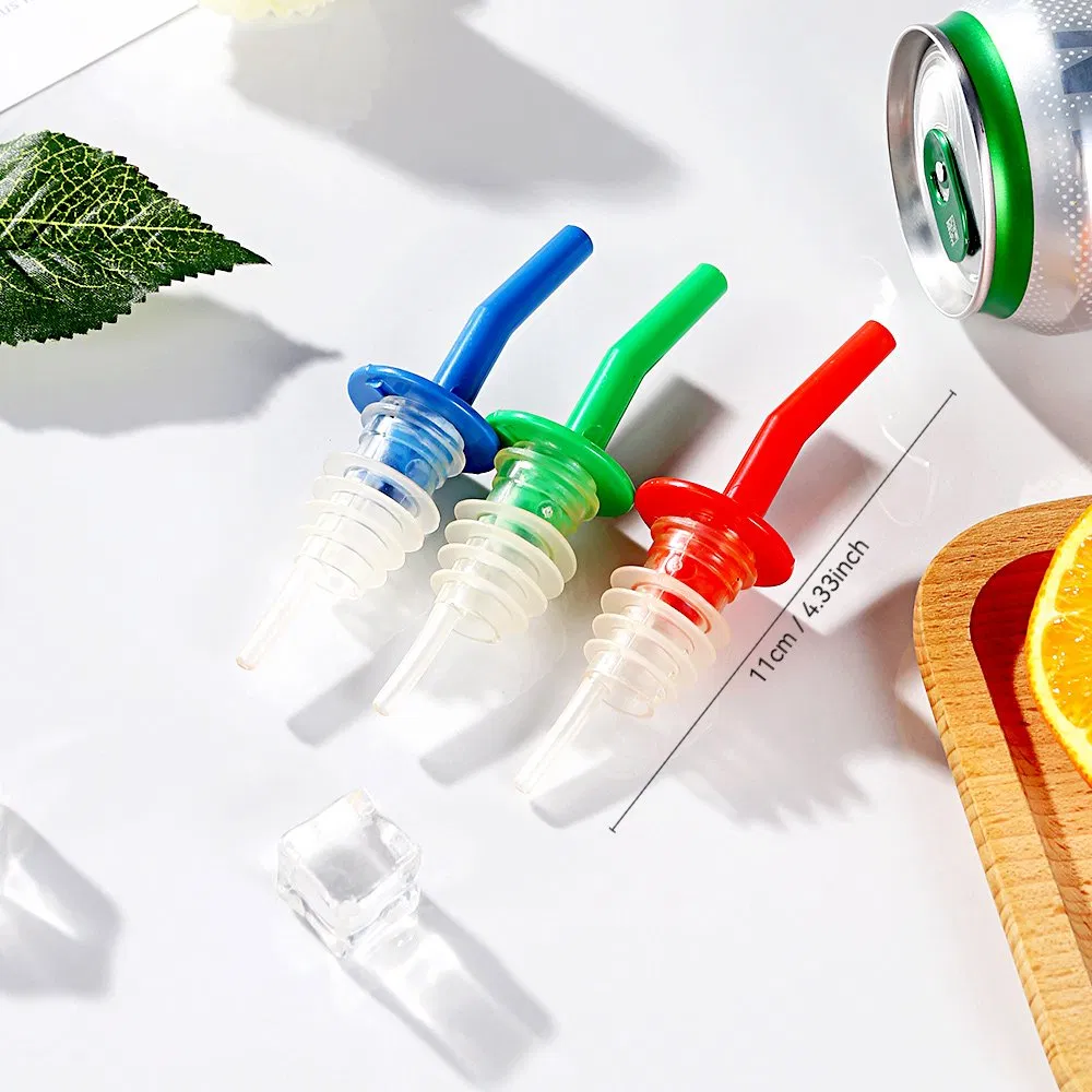 Multi-Color PVC Plastic Wine Pourer and Liquor Dispenser Bar Accessories Wine Spout