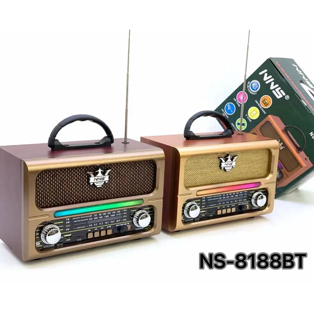 Ретро радио NS-8188BT с Bluetooth и RGB-подсветкой