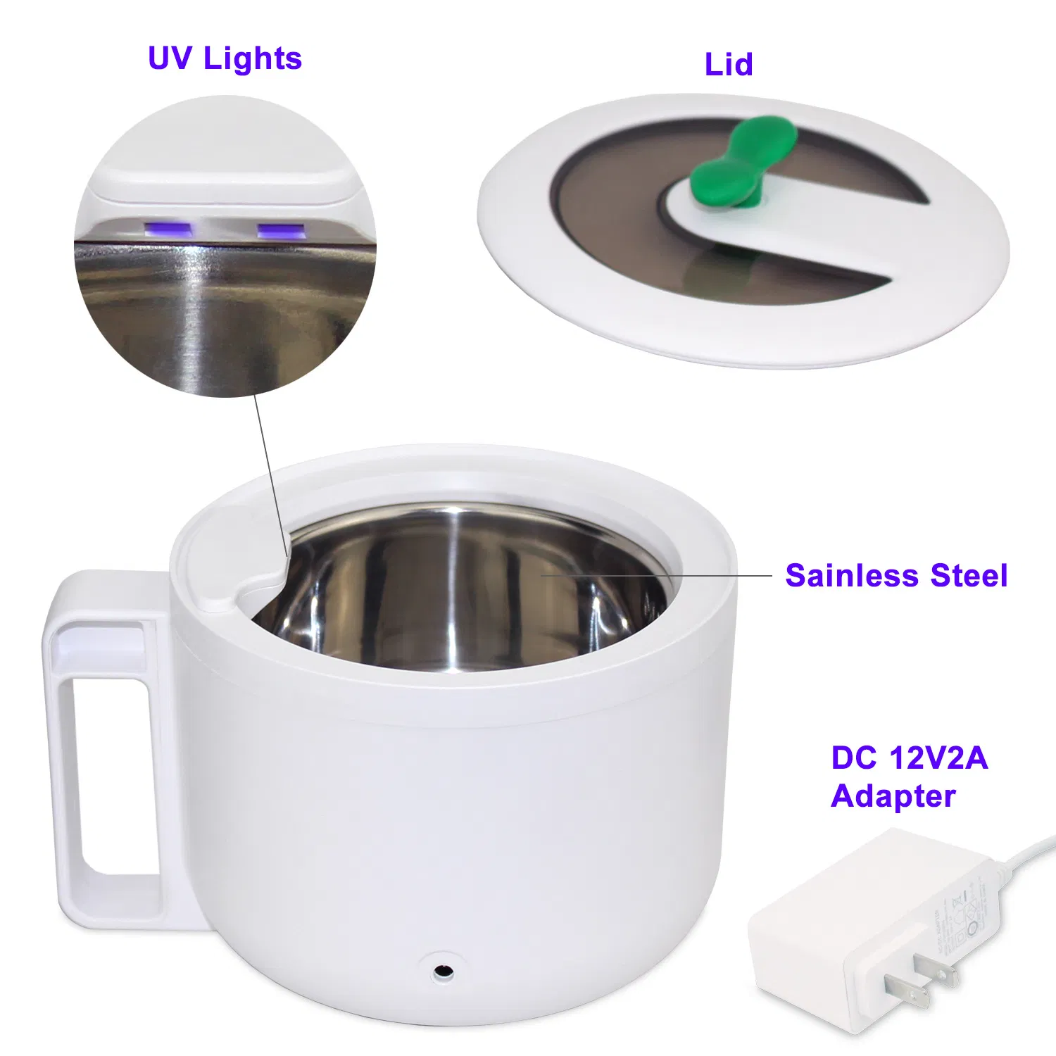 High Frequency Vibration Wash Cleaner Jewelry Glasses Watch Ring Dentures Ultrasonic Cleaning