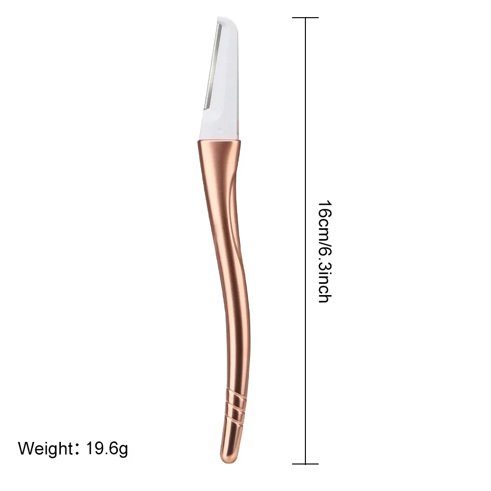 Dermaplaning Eyebrow Razor Metal Handle Stainless Steel Blade Facial Razor