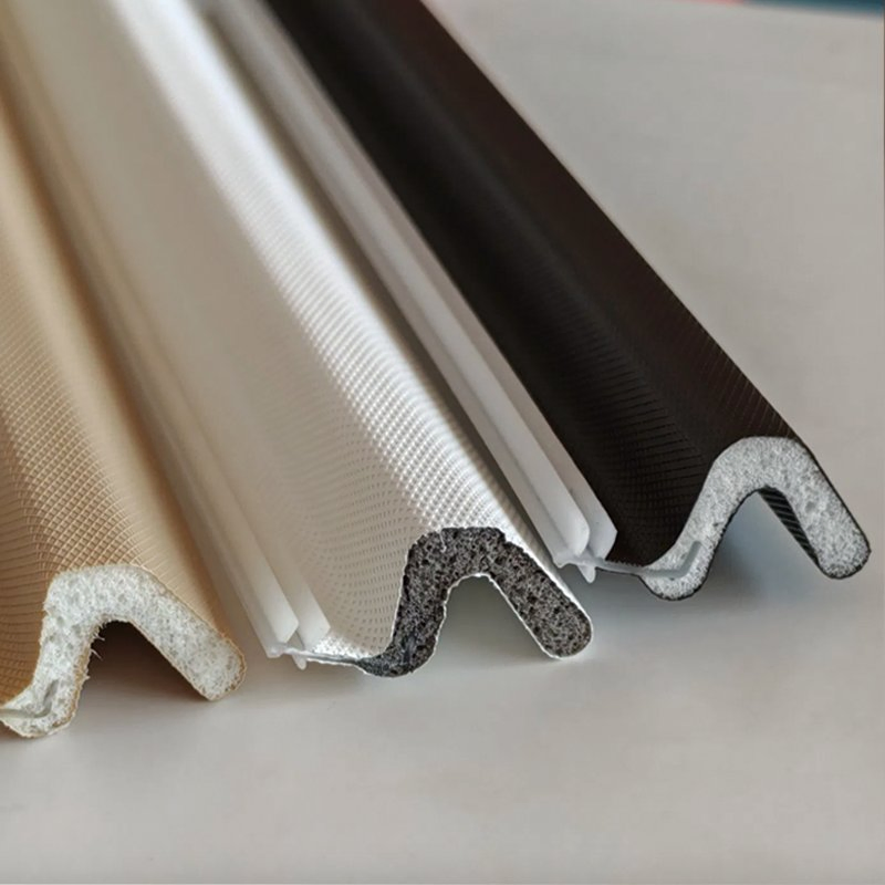 Anti-Collision V Shape PU Seal Strip for Wooden Sliding Door Frames