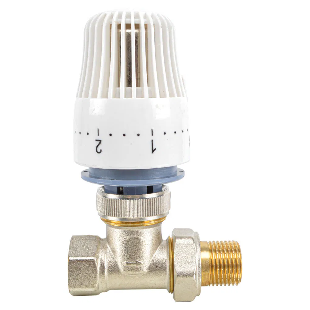 Bsp Thread Adjustable House Heating Forged Brass Thermostatic Radiator Valve