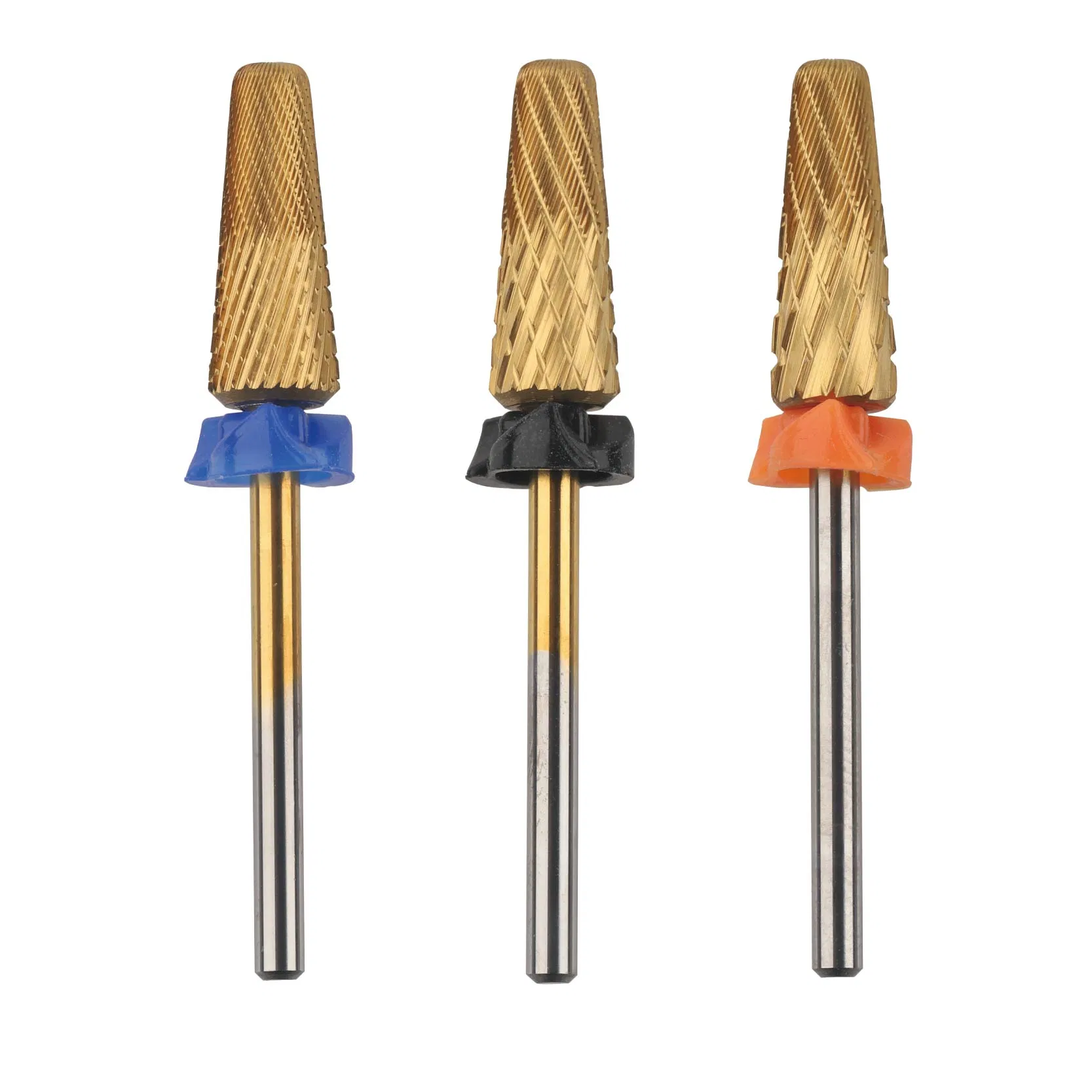 5 in 1 Mixed Teeth Cut Multi Function Tin Coating Tungsten Carbide Acrylic Gel Removing Nail Drill PRO Bit