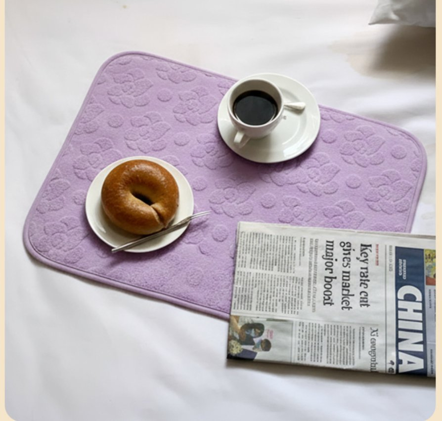 Microfiber Jacquard Placemat Thickened Sponge Pot Holder