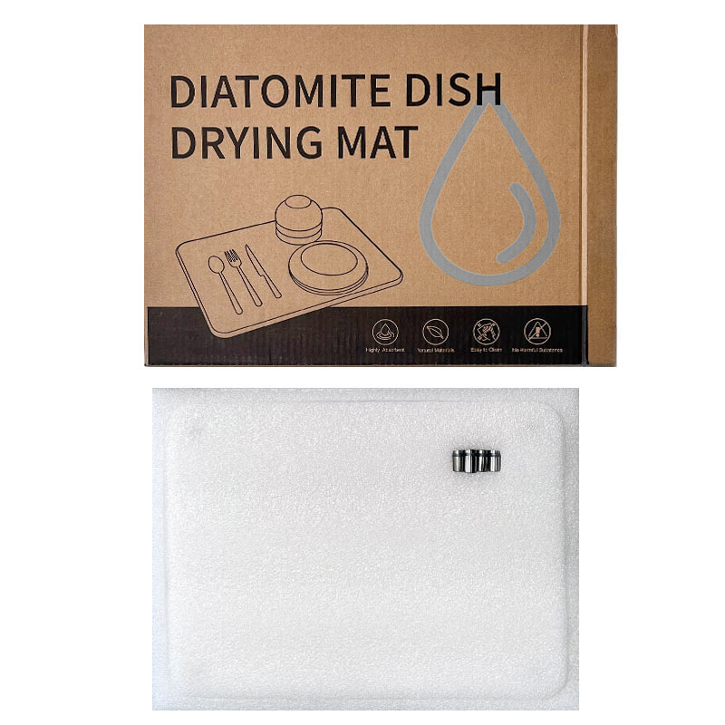 Коврик для сушки посуды из диатомита, 40x30 см