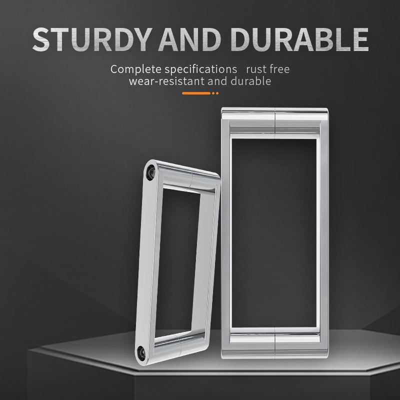 Standard or Custom Pull Shower Glass Room Strip Door Handle Modern Zinc Alloy Shower Door Handle