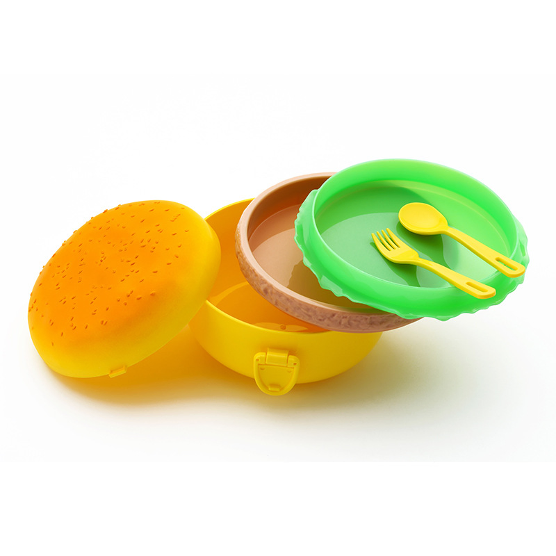 Factory Cute Double Bento Lunch Box Microwaveable Cartoon Lunch Box