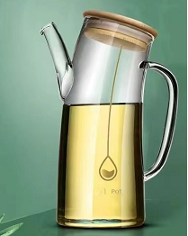 Japanese Style Simple Glass Oil Pot Sealed Seasoning Bottle Sauce Vinegar Pot