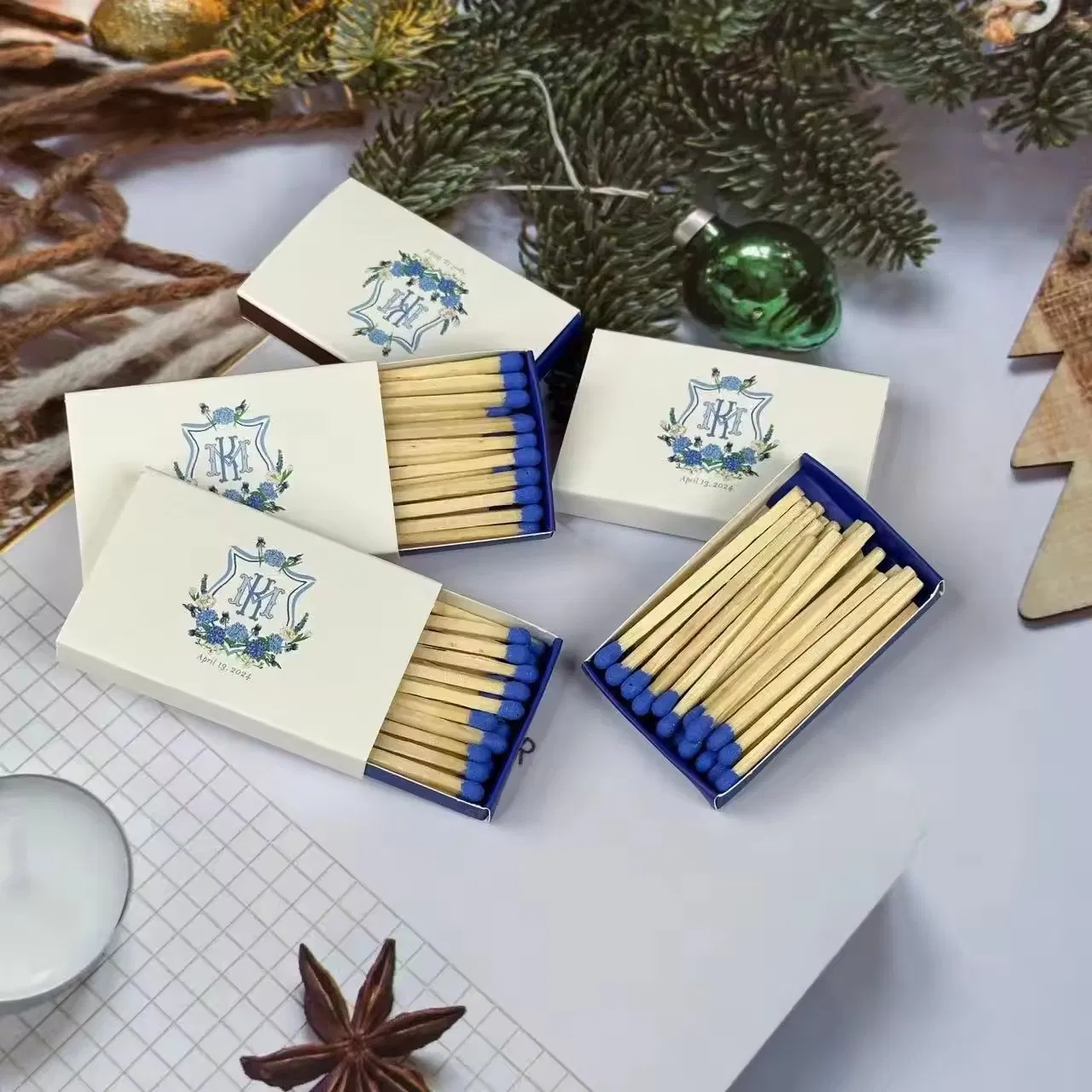 Personalize Fashionable Creative Household Boxed Matches Outdoor Emergency Disposable Match Vintage and Retro Matches