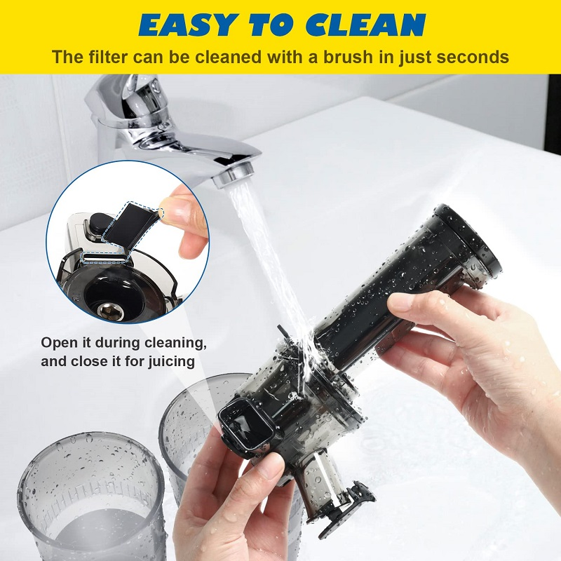 New-Style Home Kitchen Appliance Food Machine Brush and Reverse Function Cold Press Powerful Motor Extractor Masticating Juicer