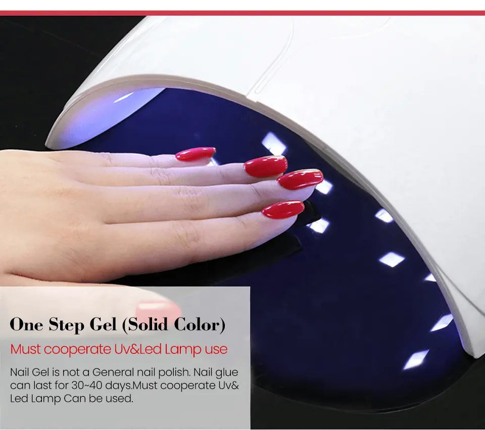 Wholesale 3 in 1 Bright Colors One Step UV Nail Gel Polish