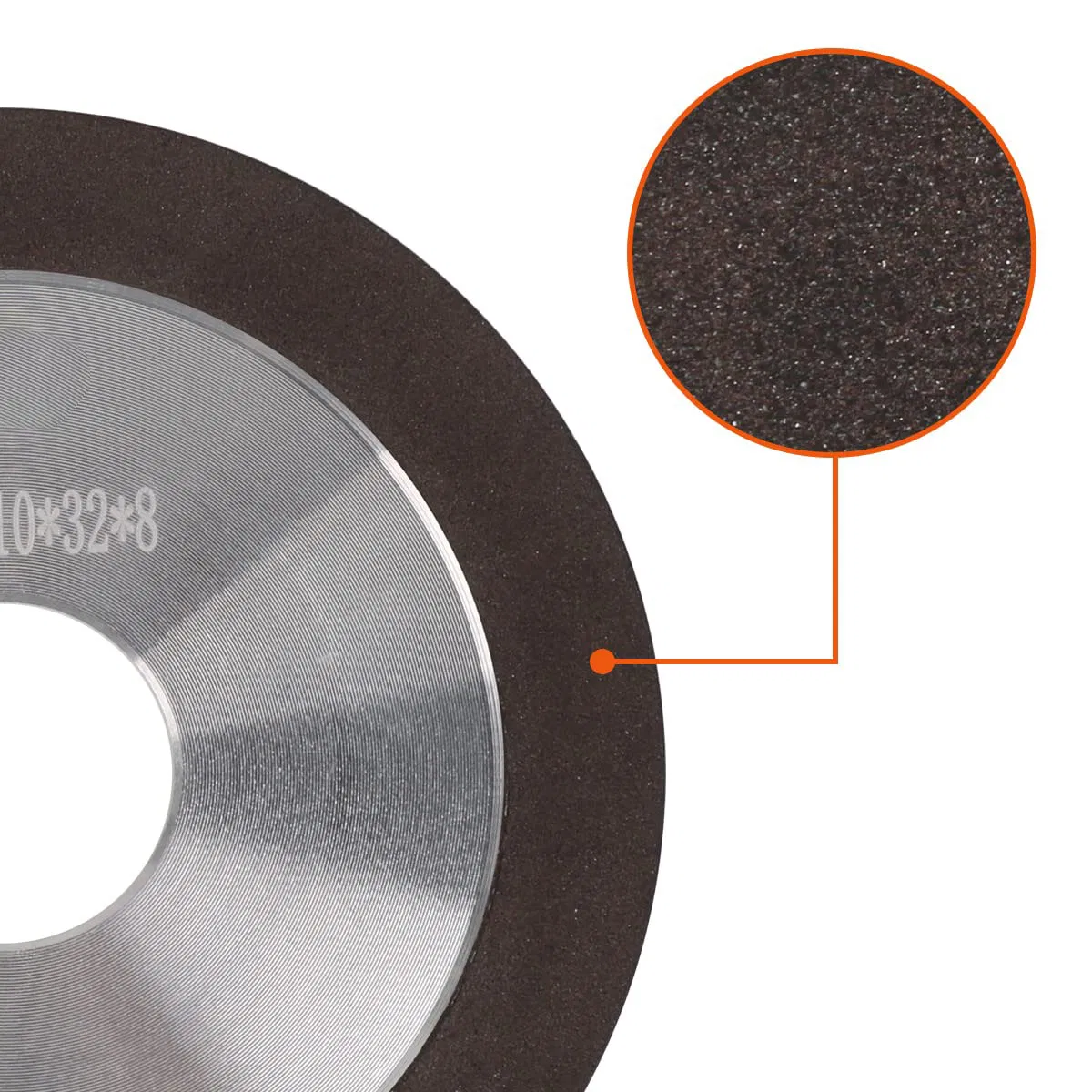 Tapered Plain Resin Diamond Grinding Wheel to Grind Carbide Hard Steel 150 Grit High Qualit