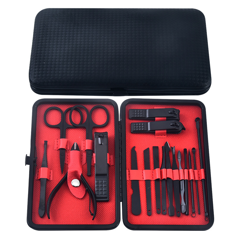 18 16 12 10 7PCS Set Personal Nail Clipper Manicure Art Eyelash Eyebrow Tools Pedicure Finger Foot Care Kit