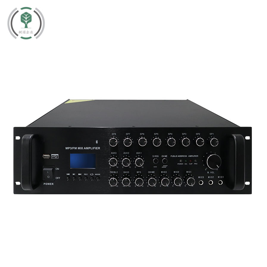 Customer 8-Zone Bgm & Emergency PA Bluetooth USB FM 8-Zone Bluetooth Amplifier