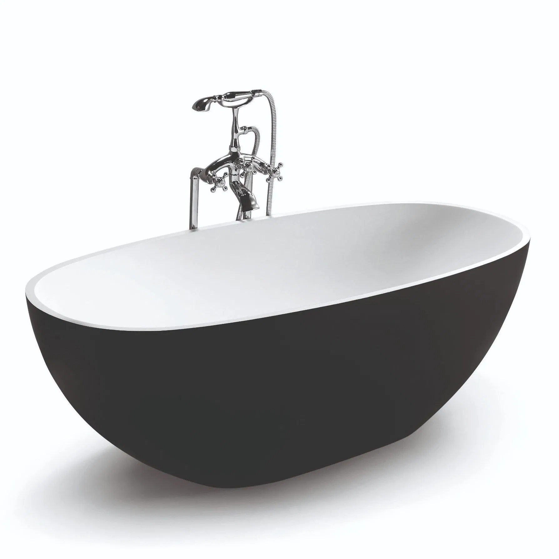 Hygienic Non-Porous Seamless Freestanding Pure Acrylic Solid Surface White Color Matt/Glossy Bathtub