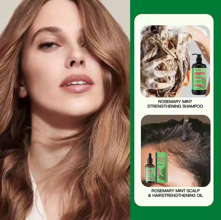 OEM Agan Oil Rosemary Mint Strong Nourishing Hair Care Shampoo Series Hair Care Set