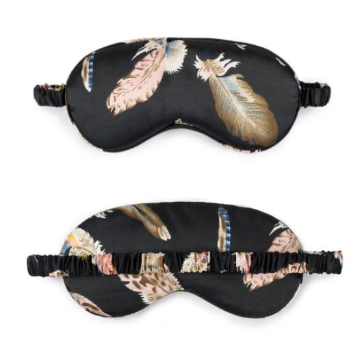 Digital Printing Eye Sleeping Mask Polyester Wholesale Satin Silk Sleeping Eyeshade Mask