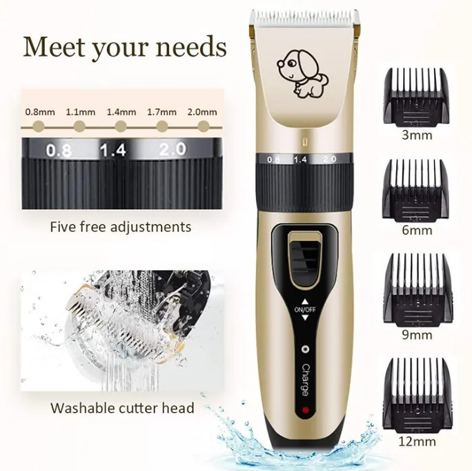 Electrical Pet Professional Grooming Kit Rechargeable Pet Cat Dog Hair Trimmer Shaver Set Animals Hair Cutting Machine