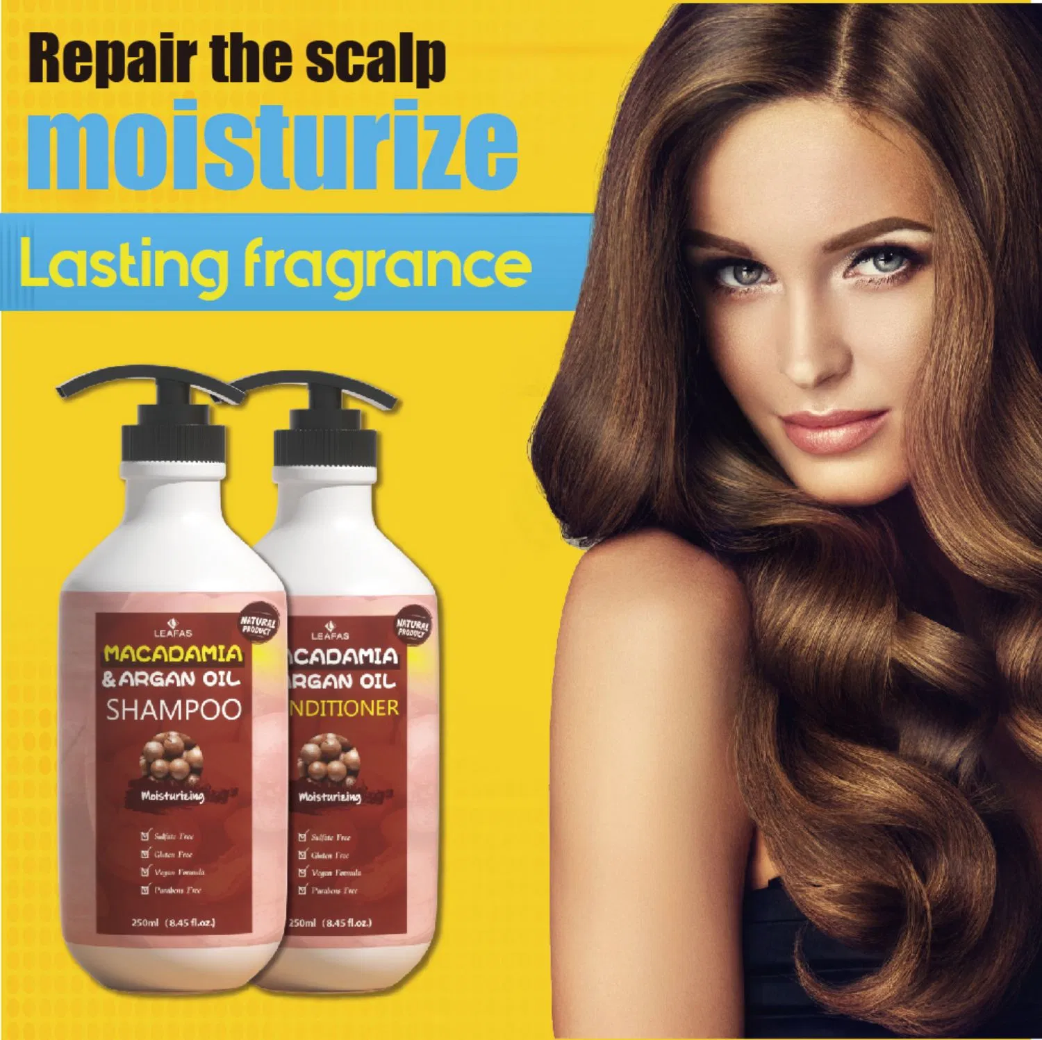 High Quality OEM Nutrition Care Hair Treatment Macadamia & Argan Oil Conditioner