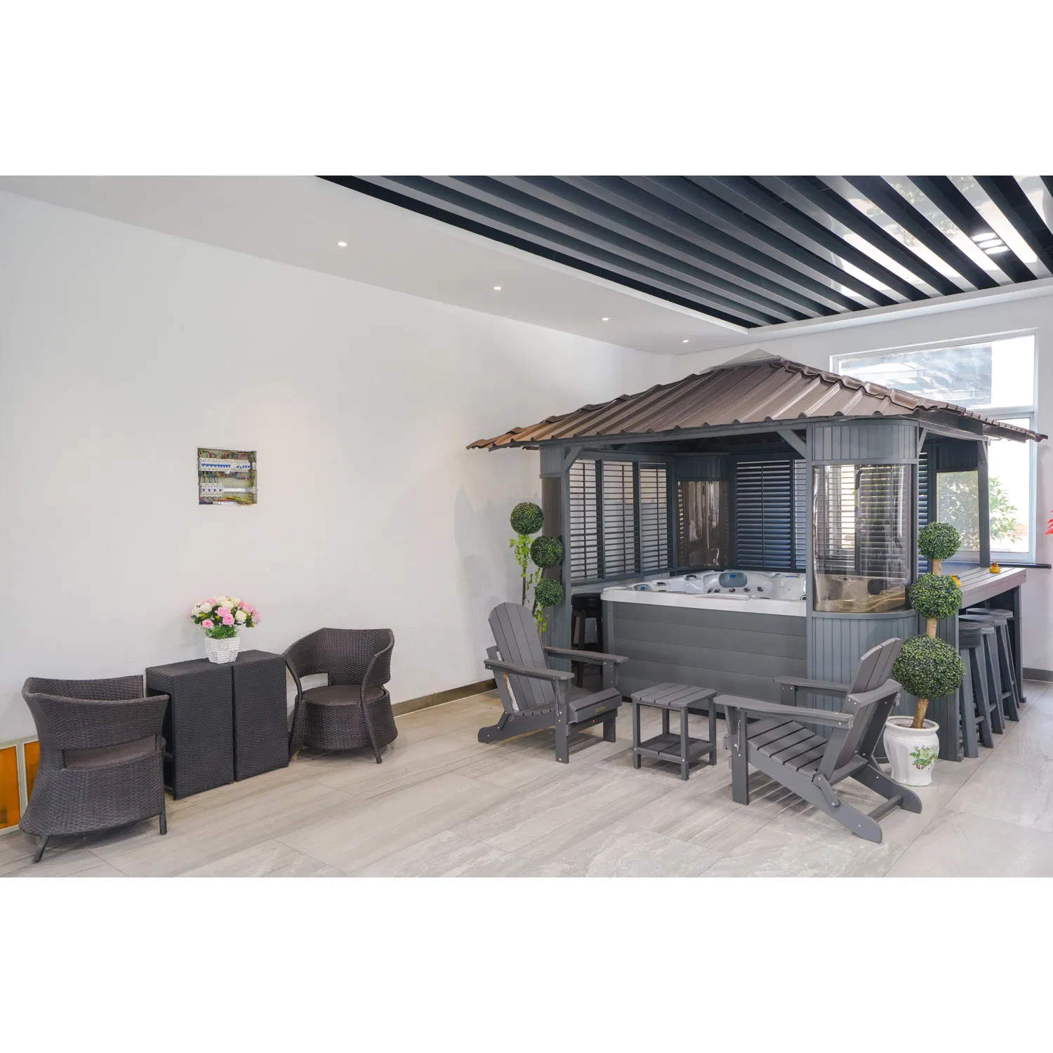 Акриловая ванна с гидромассажем и охлаждением ICE1021CL