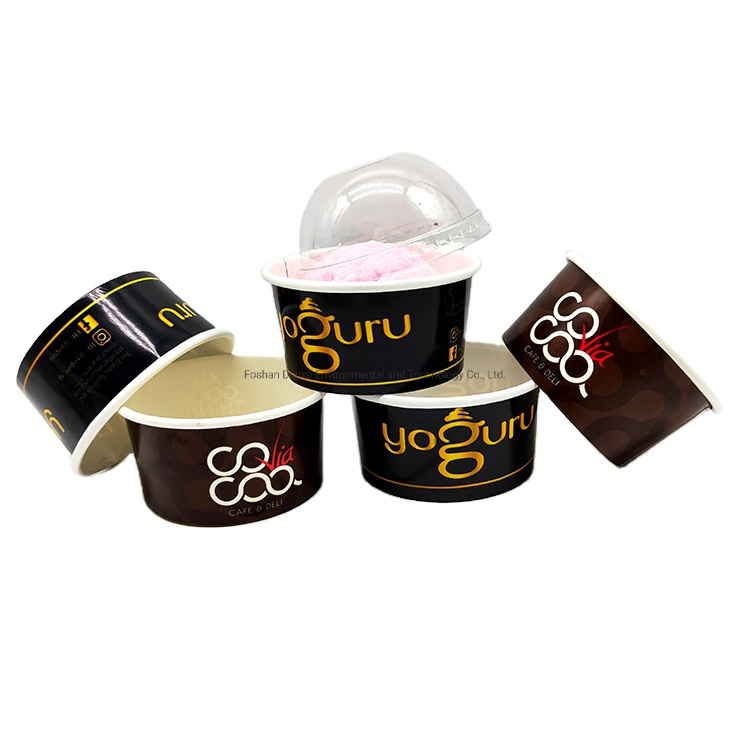 3oz4oz5oz6oz8oz10oz12oz16oz Disposable Ice Cream Paper Cup with Lid