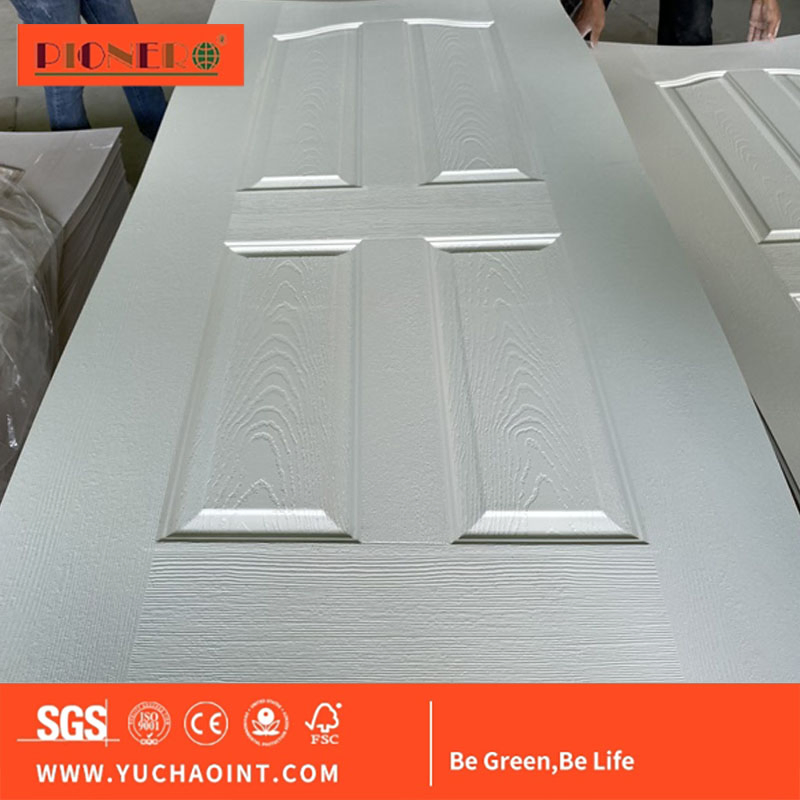 2.7mm Design Moulded HDF MDF Melamine Door Skin Interior 6 Panel Door Sheet Skin