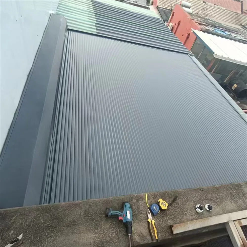 Outdoor Motorized Aluminum Alloy Retractable Awning Roller Shutter Roof Awning Canopy