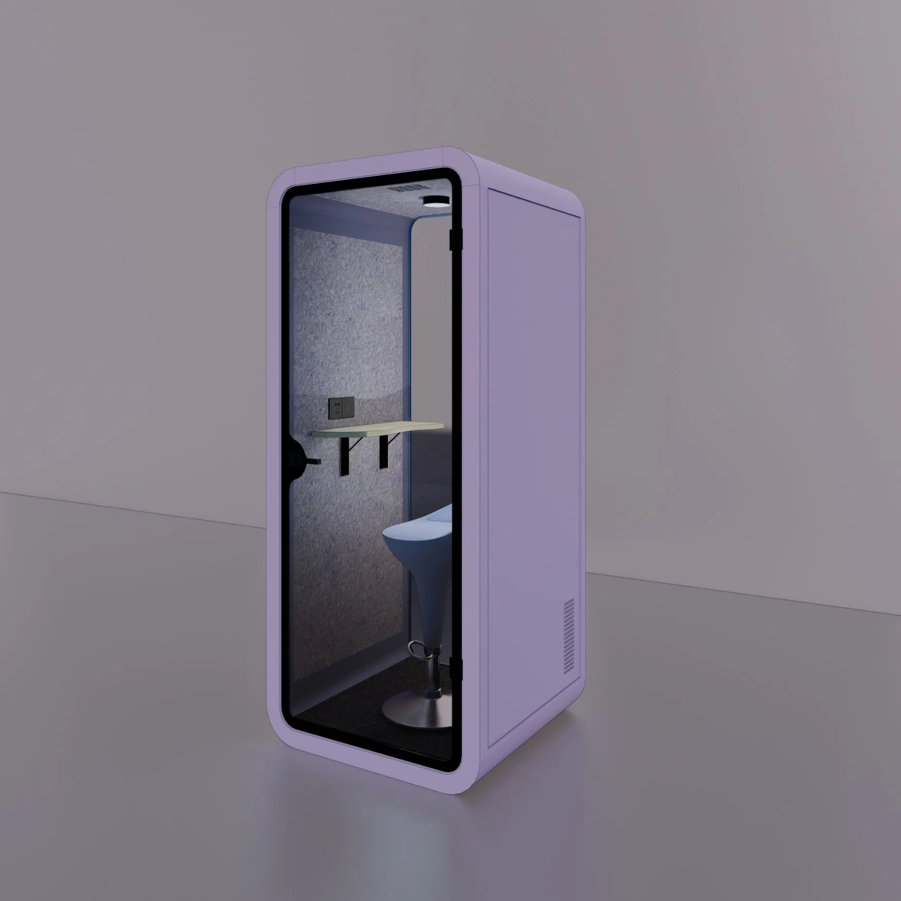 Acoustic Material Soundproof Office Smart Soundproof Frosted Tempered Glass Office Noise Cancelling Low Carbon Phone Booth