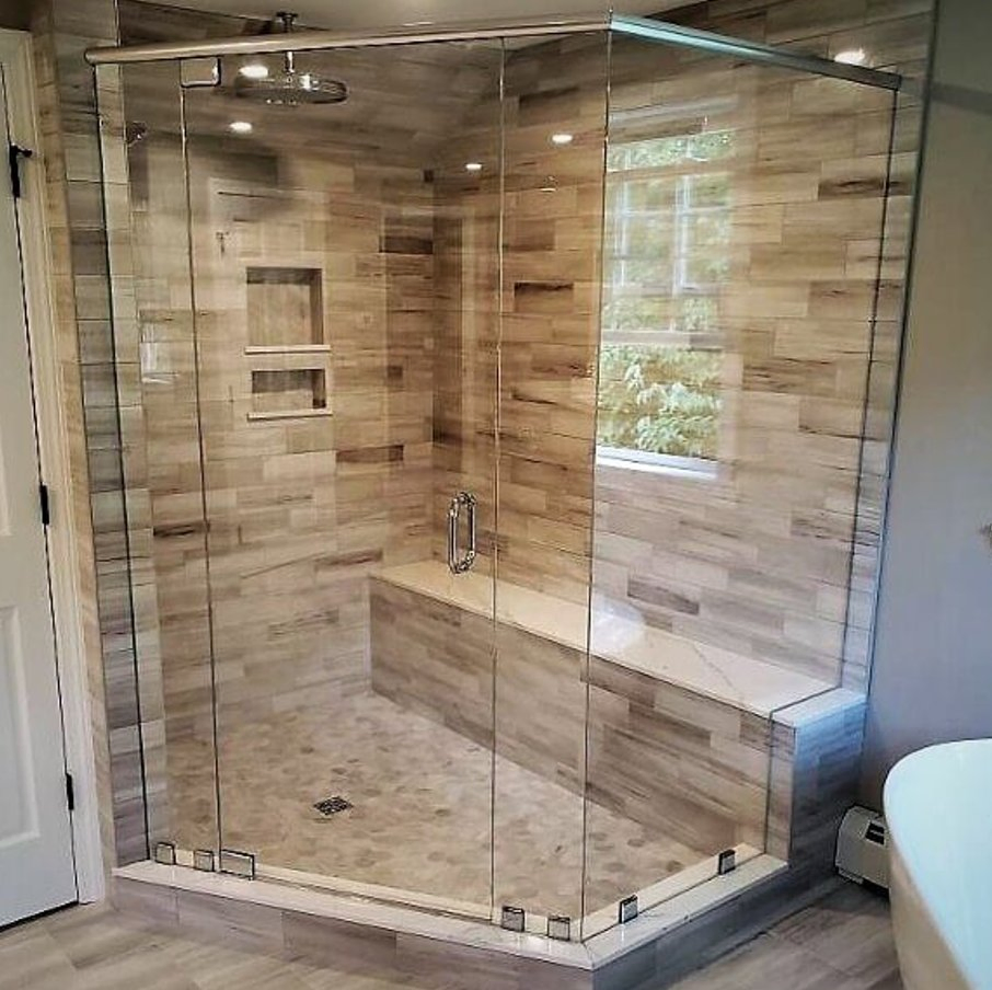 Durable Sliding Glass Shower Enclosure for Residential Bathrooms