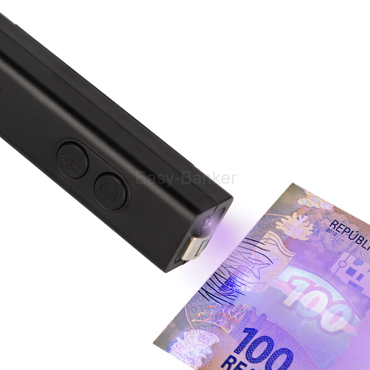 DC-A6 Mini UV MG Bill Detector portable Counterfeit Money checker with Battery