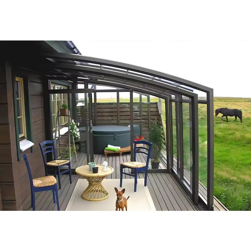Space Saving Folding Sunroom for Flexible Indoor Outdoor Living