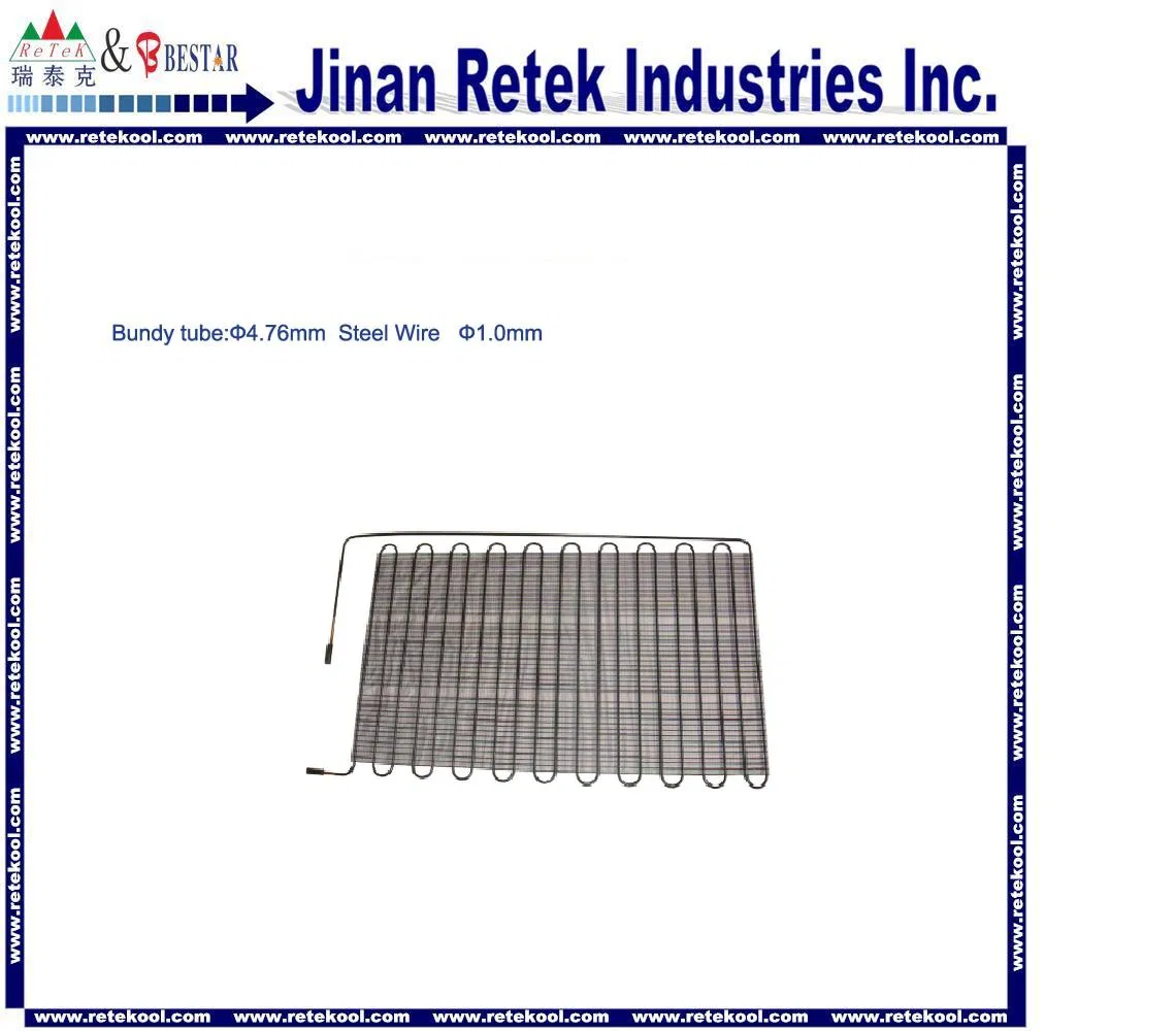 Krcr-06 Refrigeration Steel Wire Steel Tube Condenser for Fridge