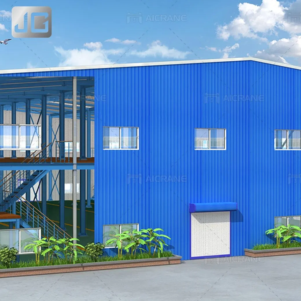Steel Prefabricated H Beams Columns Structure Building with Insulation Materials